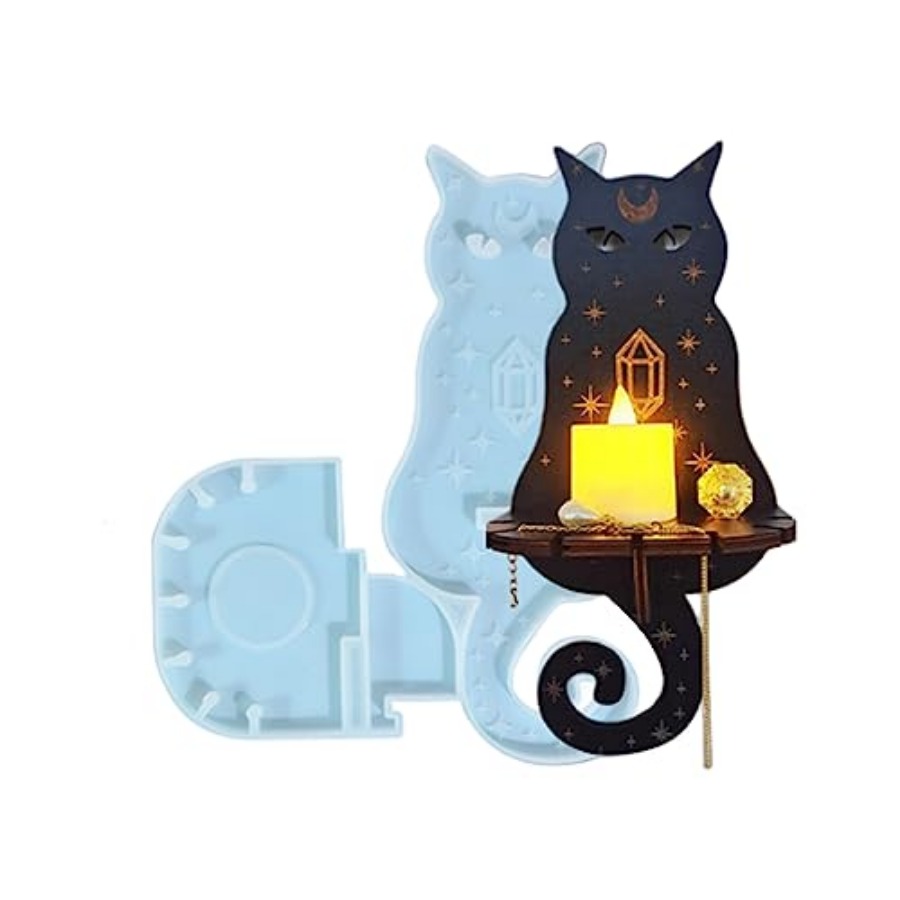Candle Holder Decor - Moldes de Silicone para Resina, Moldes