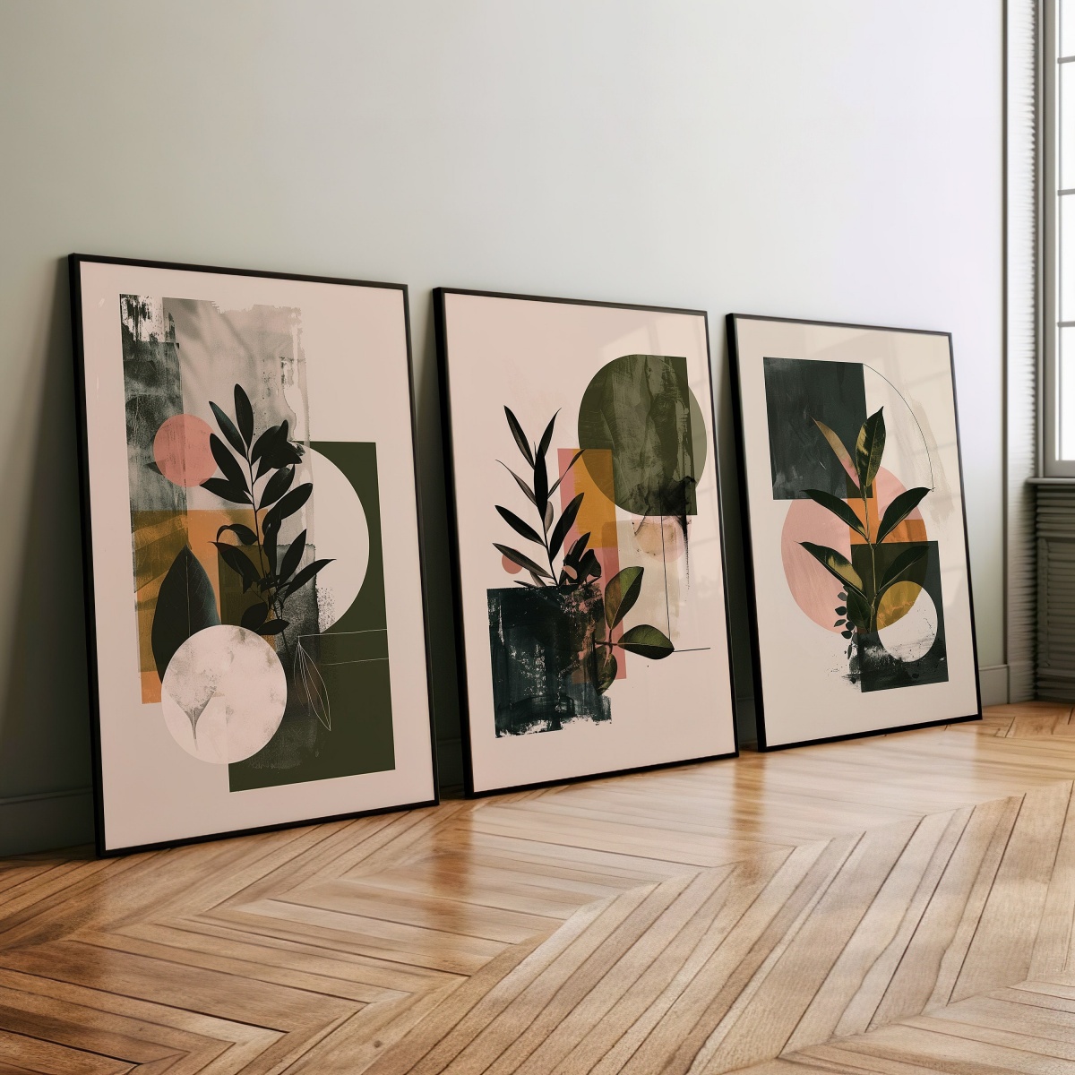 Abstract Canvas Set - Conjunto de 3 peças de impressões