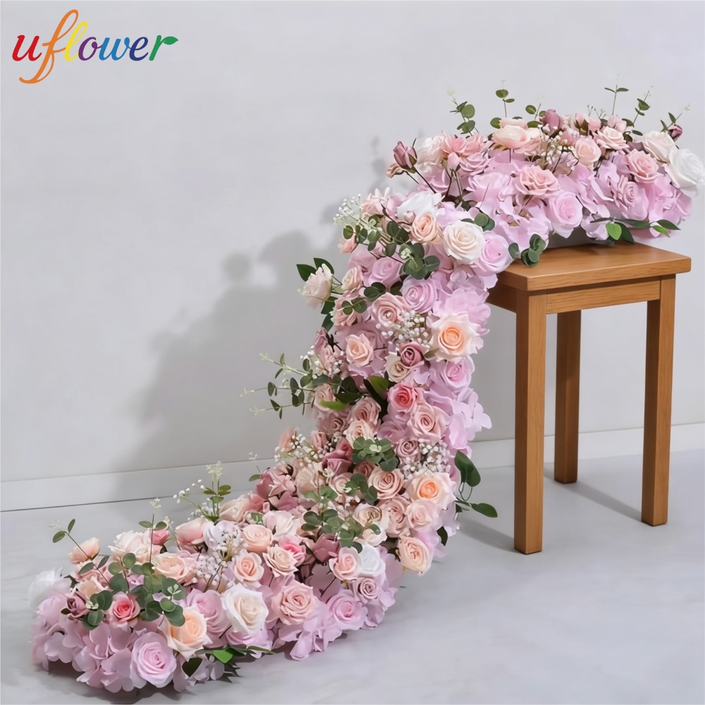 Table Runner - Arranjo Floral Artificial Uflower para Casamento,