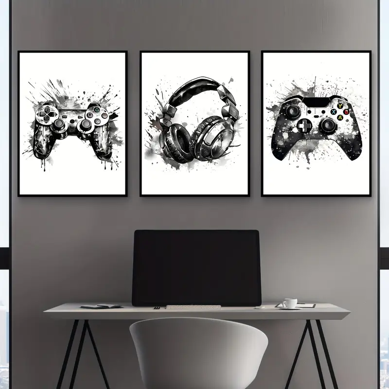 Abstract Canvas Set - Conjunto de 3 Quadros em Tela