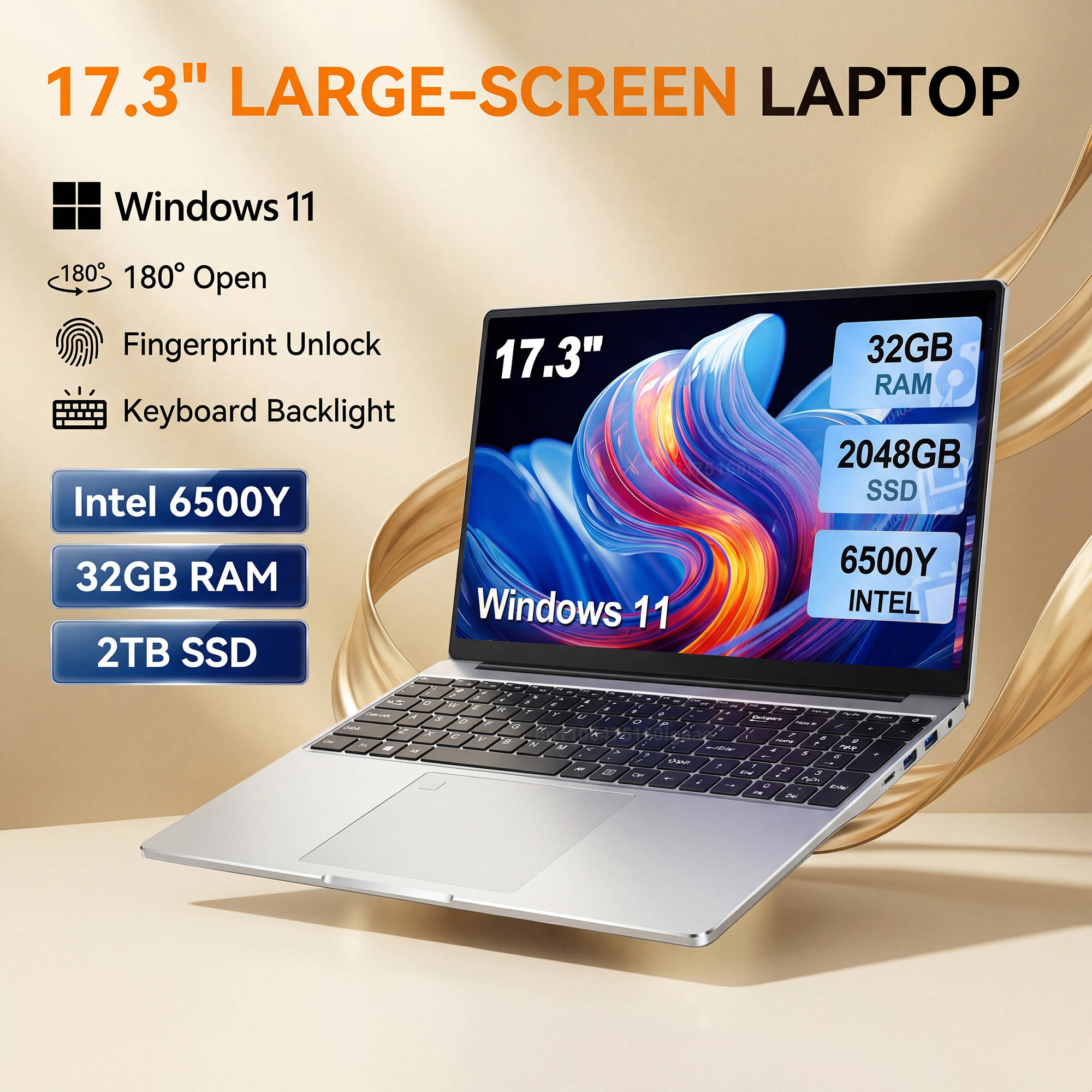 Wall Sticker - NOVO Laptop com Tela Grande de
