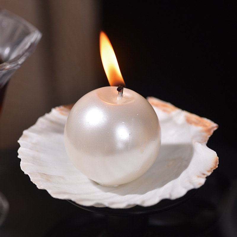 Candle Holder Decor - Elegantes Velas de Pérola com Suporte