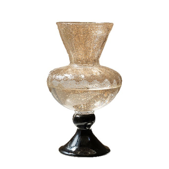 Vase Decor - Vaso de vidro antigo francês, arranjo