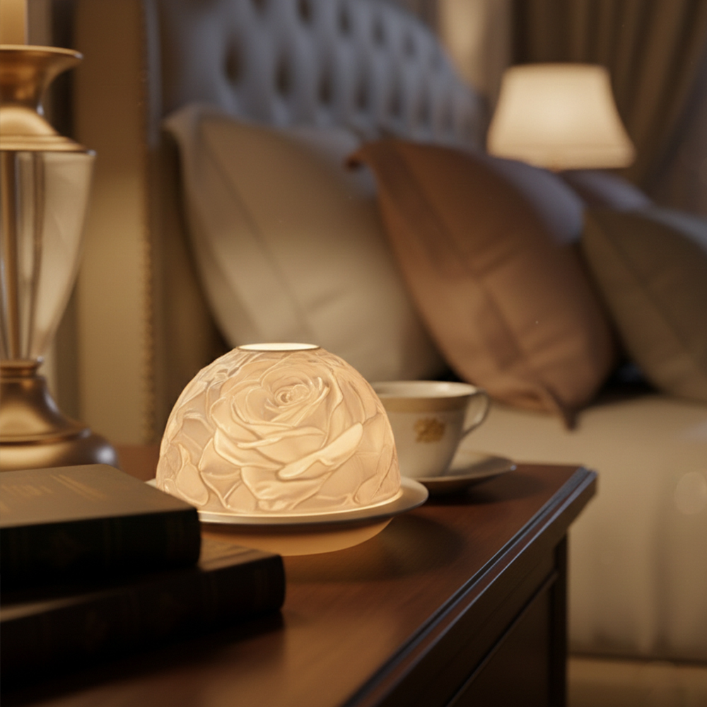 Suporte de vela de porcelana r - Candle Holder Decor avaliação e preço