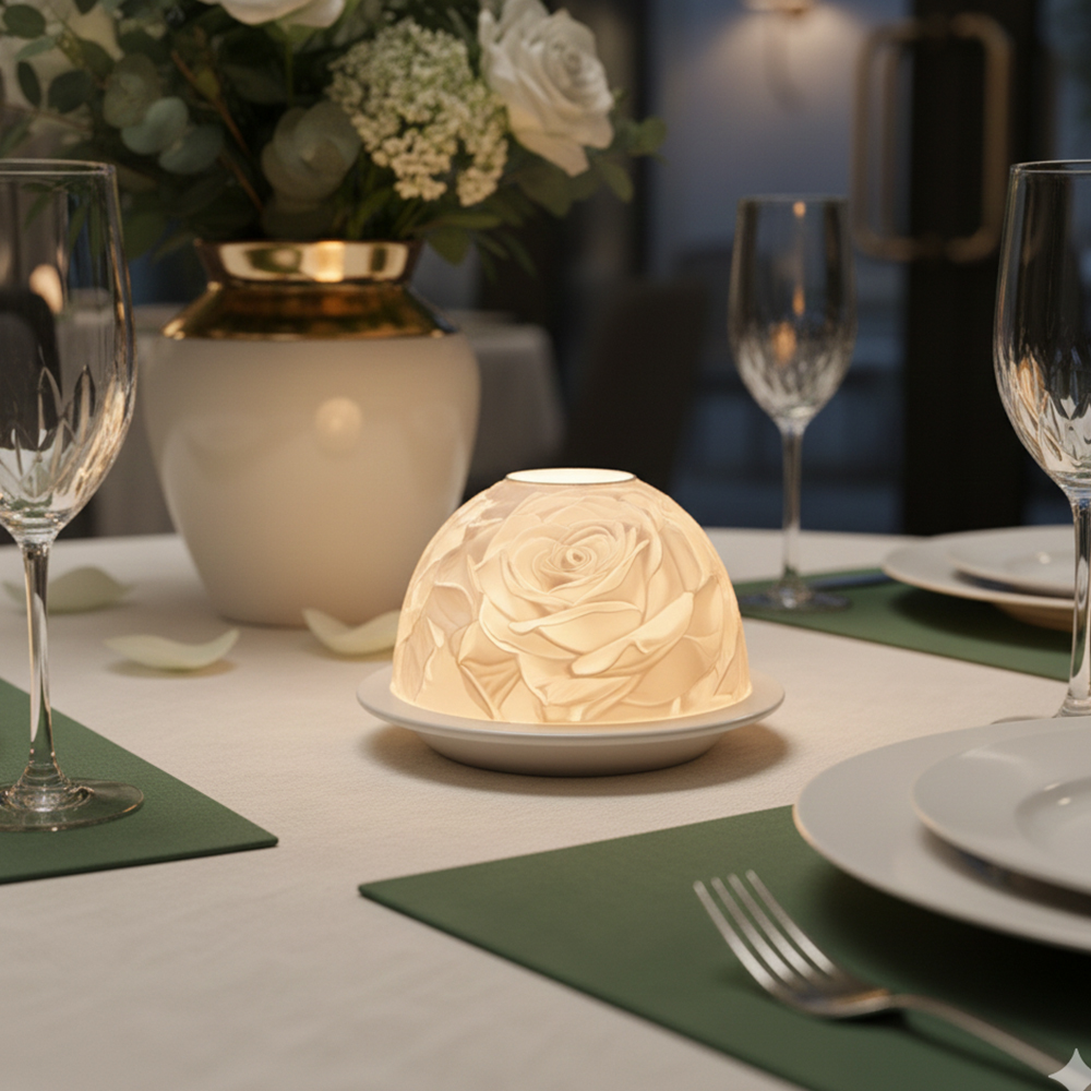 Suporte de vela de porcelana r - Candle Holder Decor avaliação e preço