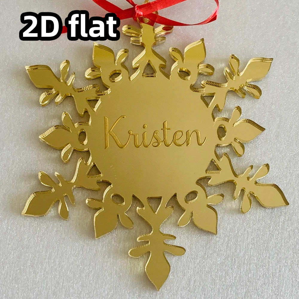 Ornamento de floco de neve acr - Decorative Mirror avaliação e preço