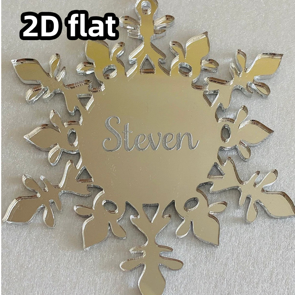 Ornamento de floco de neve acr - Decorative Mirror avaliação e preço