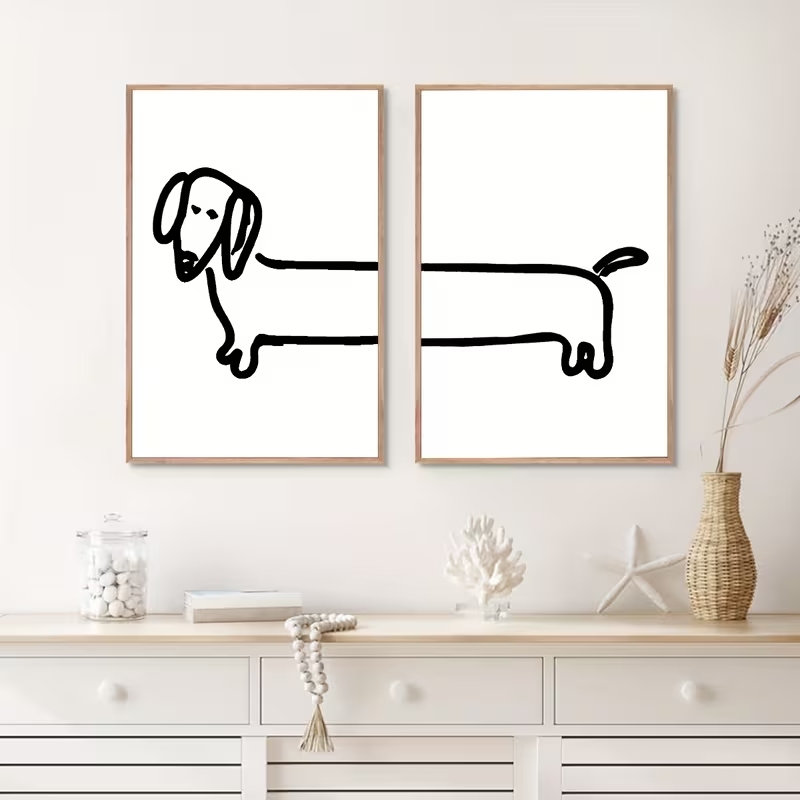 2 peças de arte moderna para p - Interior Design Living Room avaliação e preço