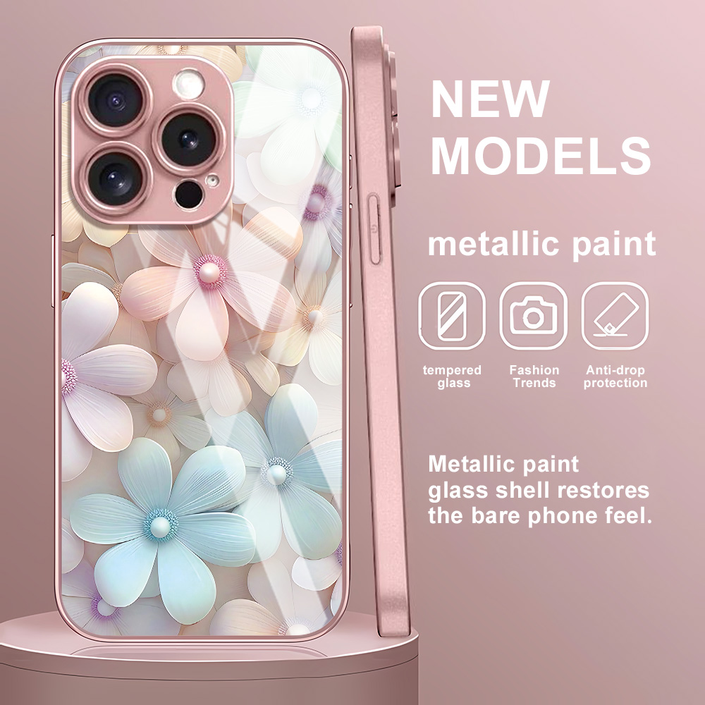 Flower Tempered Glass Case For - Vase Decor avaliação e preço