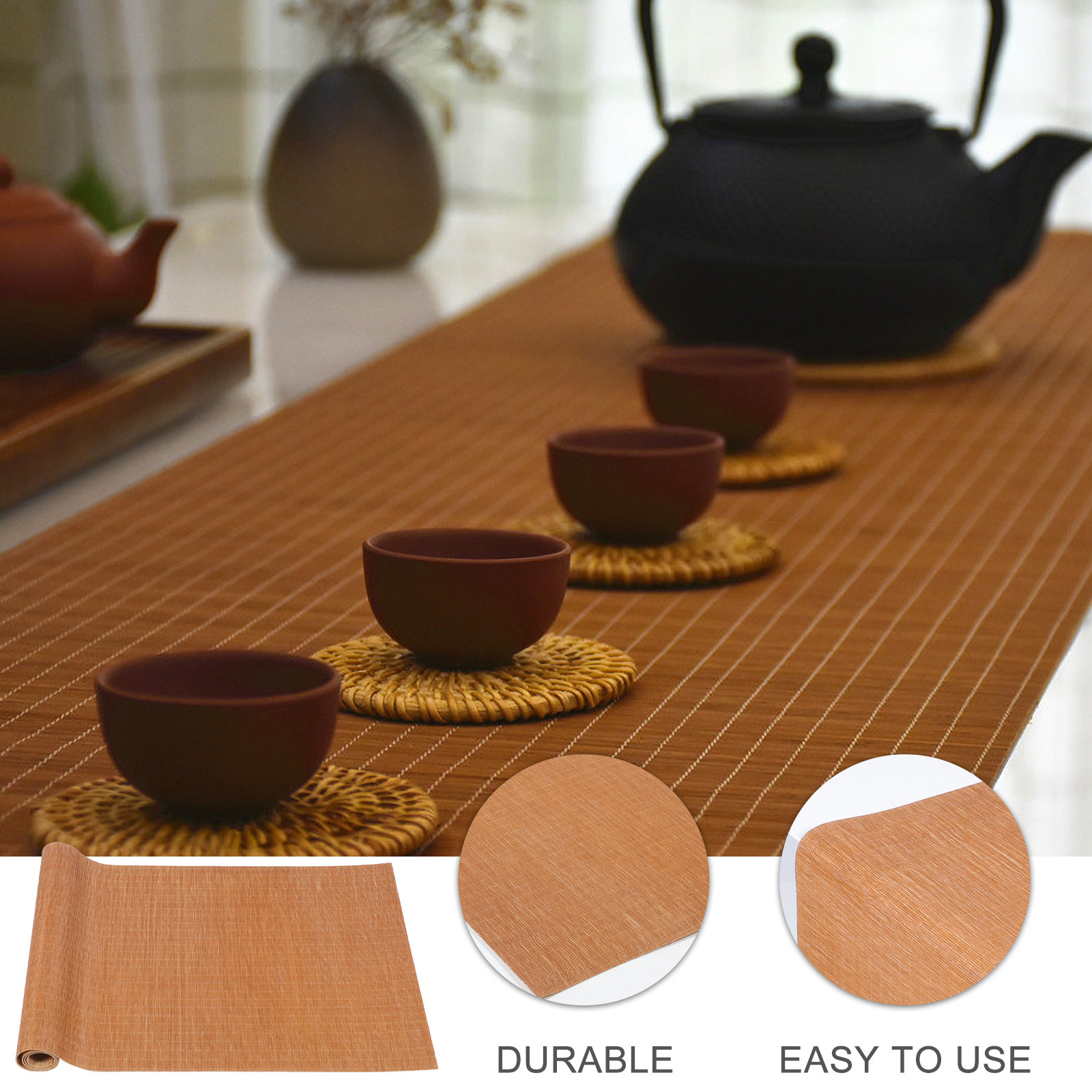 Tapete de Chá de Bambu Feito à - Table Runner avaliação e preço