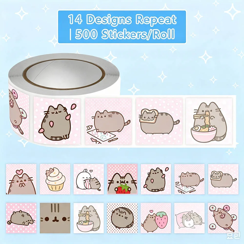 500 Adesivos de Rolos de Gato  - Wall Sticker avaliação e preço