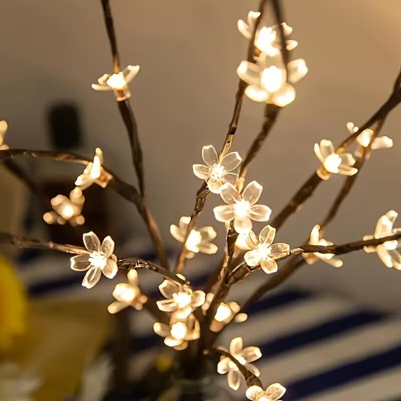 Luzes de ramo de cerejeira com - Vase Decor avaliação e preço