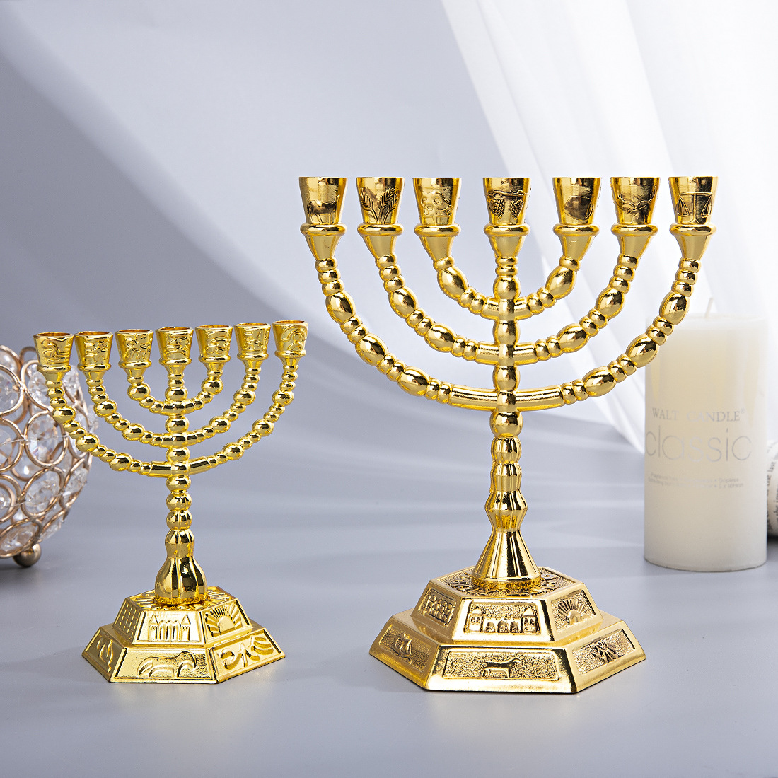 Menorá de 7 Braços para Decora - Candle Holder Decor avaliação e preço