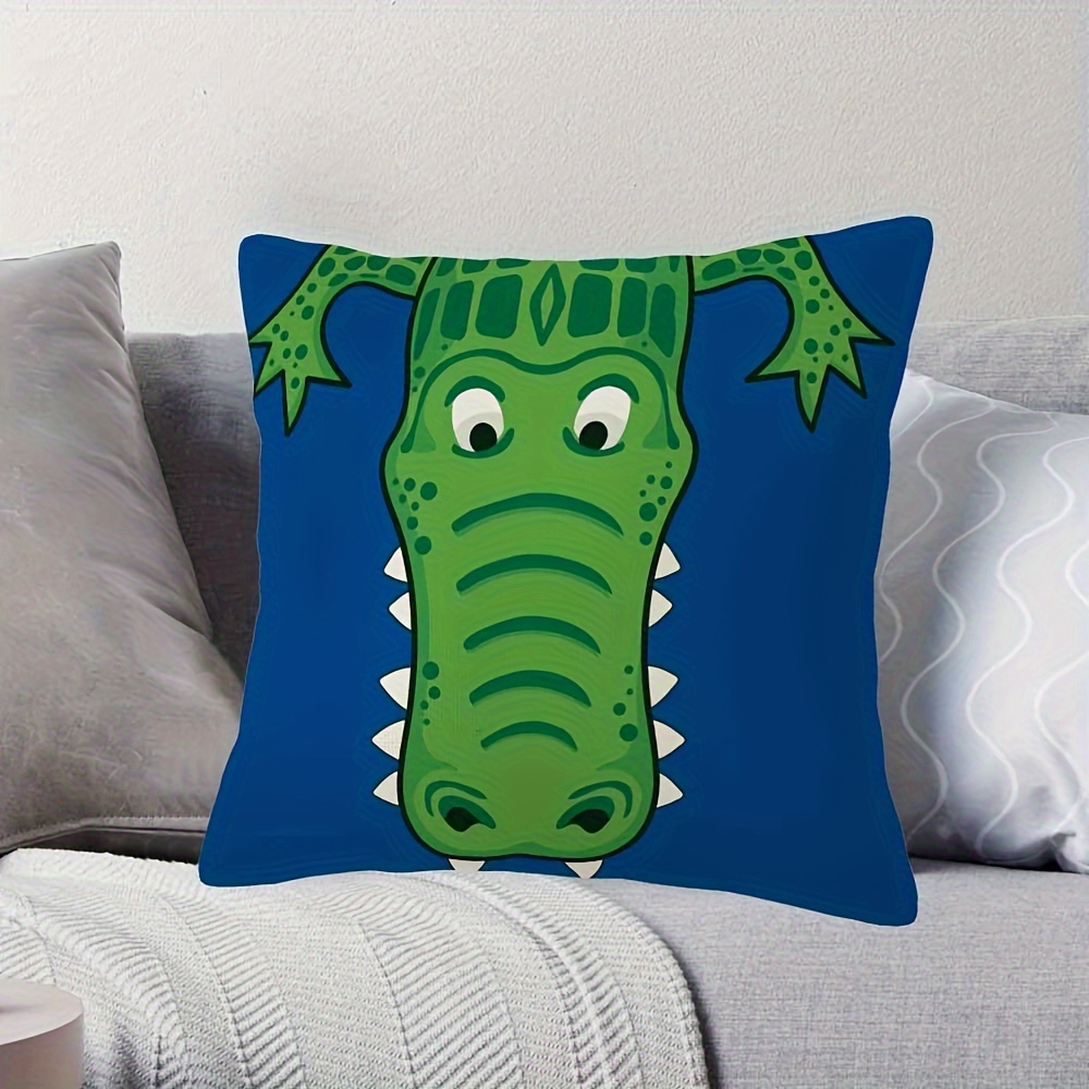 Capa de Almofada Crocodilo Ver - Throw Pillow avaliação e preço