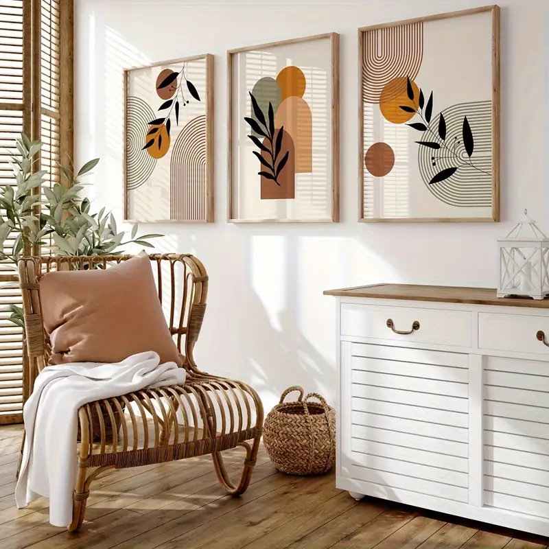 Conjunto de 3 Pôsteres Abstrat - Abstract Canvas Set avaliação e preço