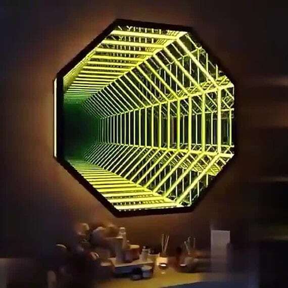 Espelho Infinito Octogonal 3D  - Decorative Mirror avaliação e preço
